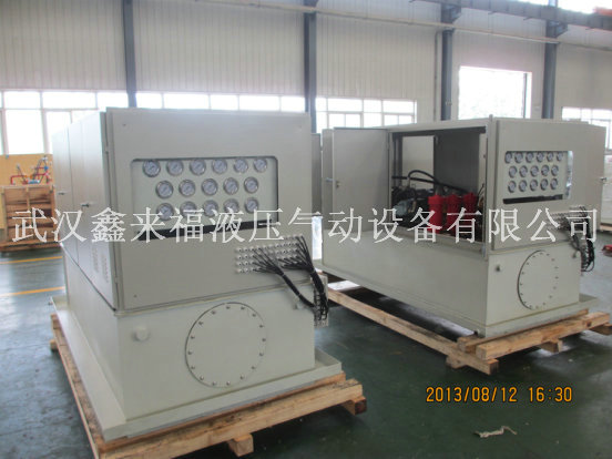 Hydraulic servo system of paper reel in press section, hydraulic station of paper machine